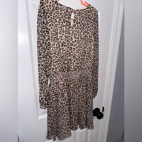 Tahar Girl Leopard Dress - Size 8 - Picture 5 of 5